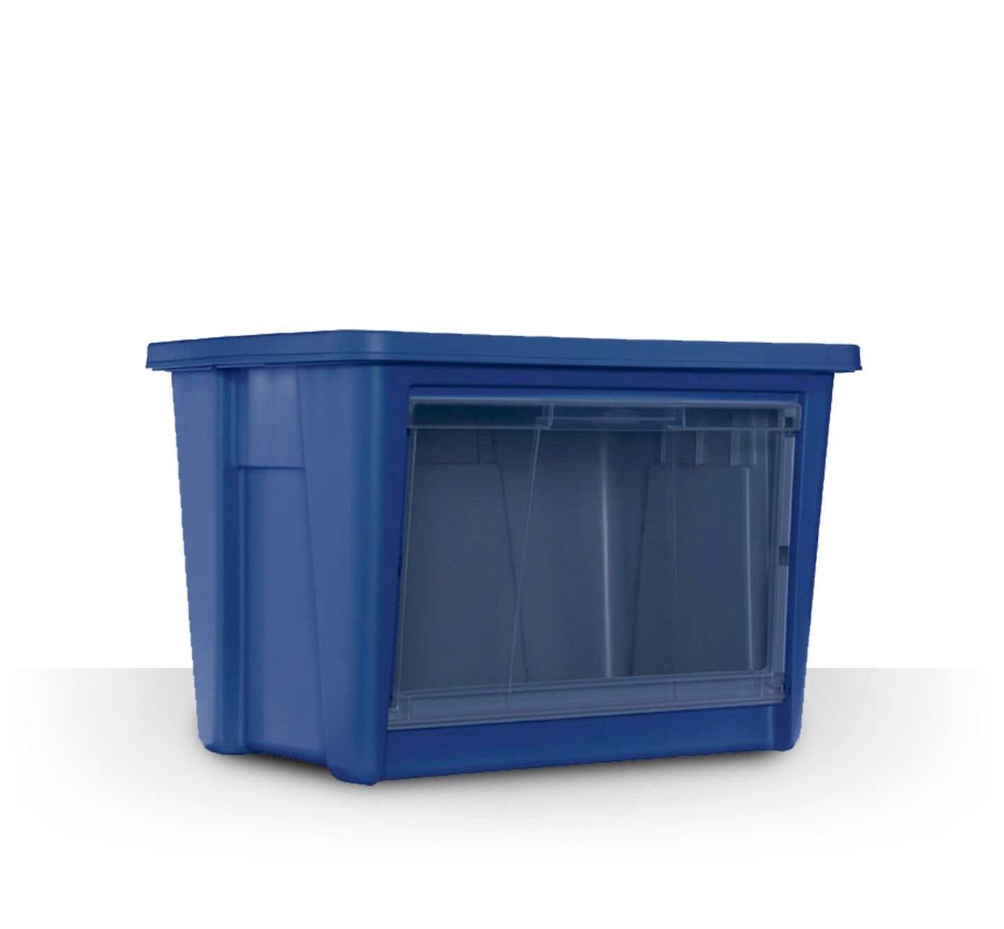 blue all access storage container tote