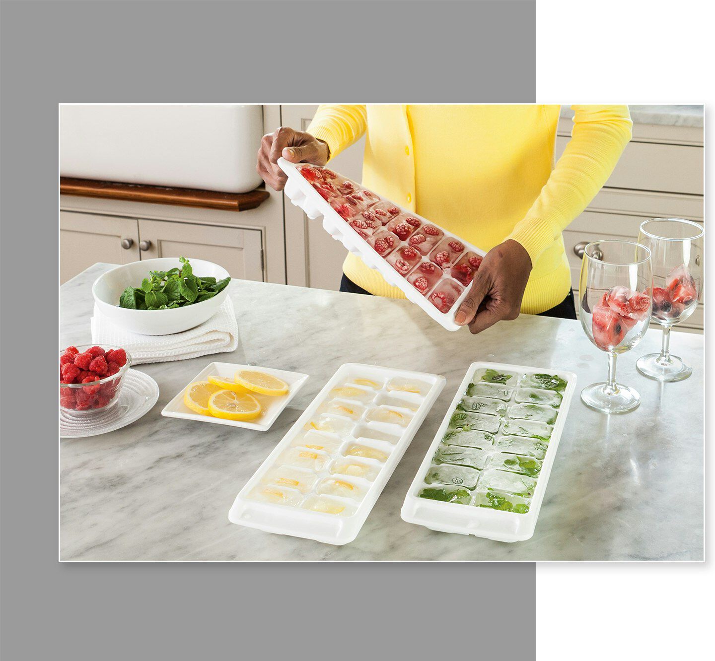 Rubbermaid ice cube trays party