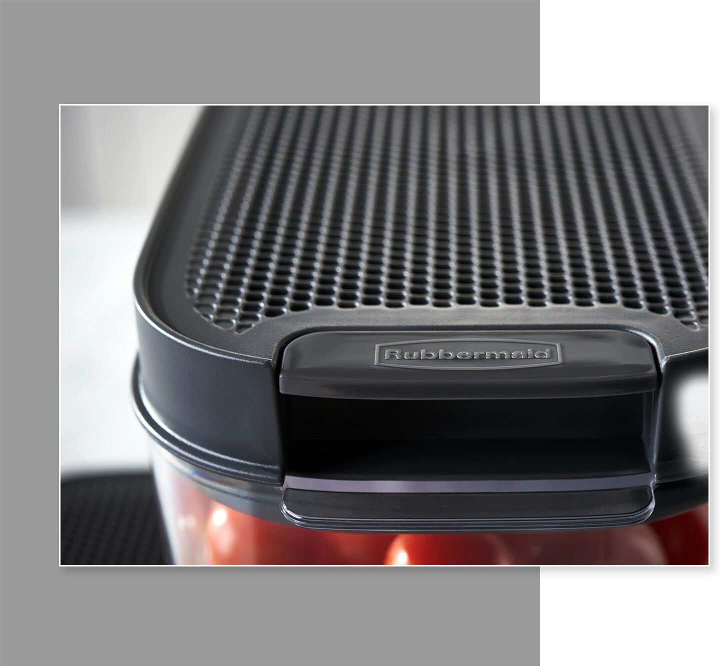 Rubbermaid FreshWorks countertop produce storage container tomatoes