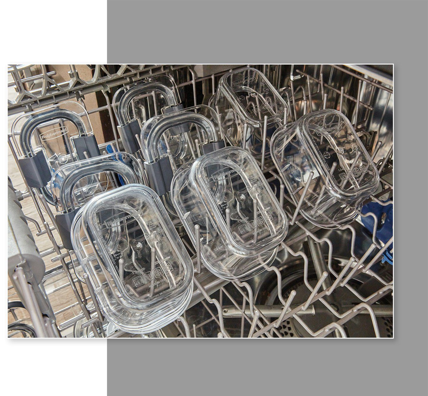 Rubbermaid brilliance food storage containers bases top rack dishwasher
