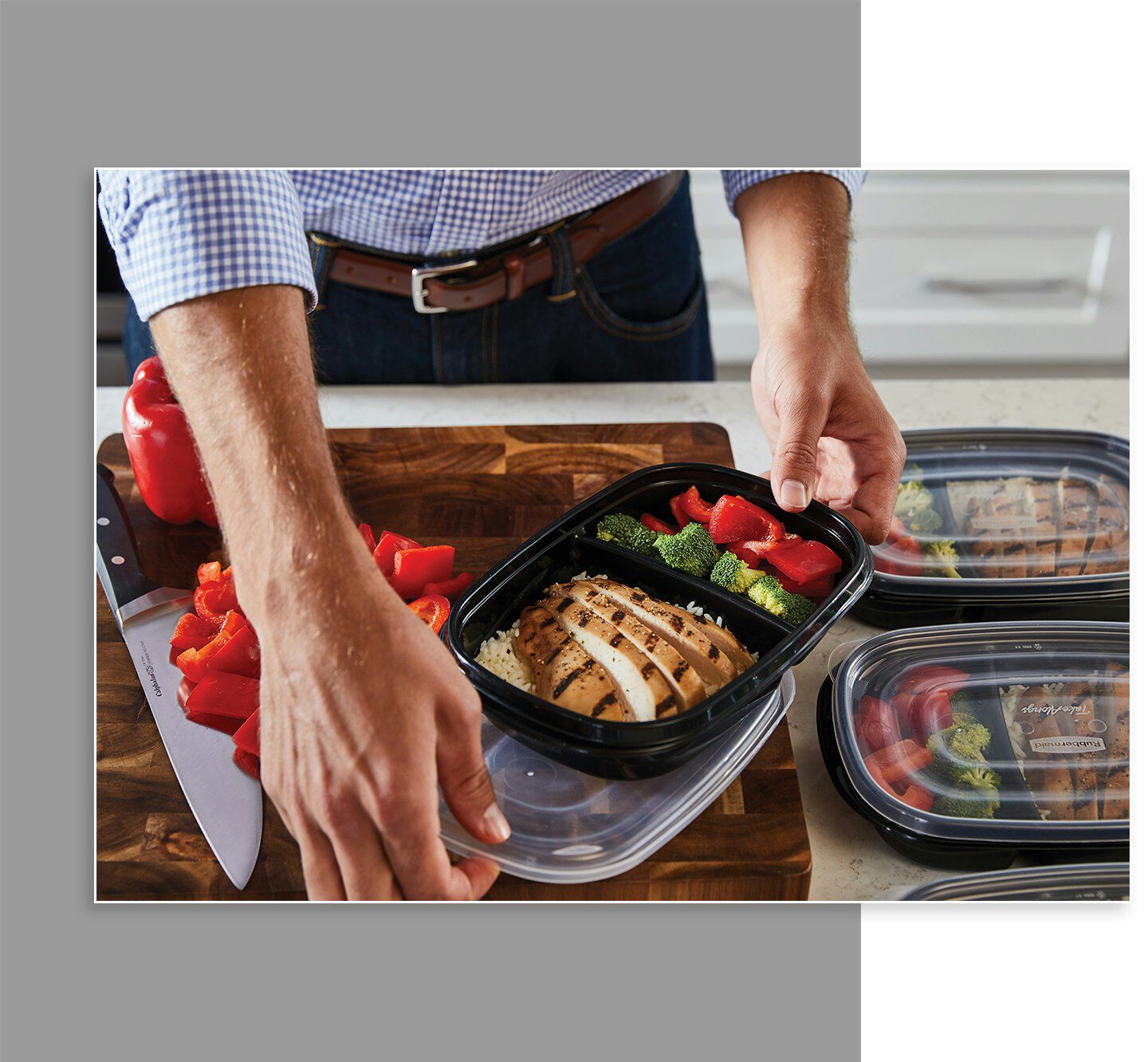 Rubbermaid TakeAlongs food storage containers divided meal ...
