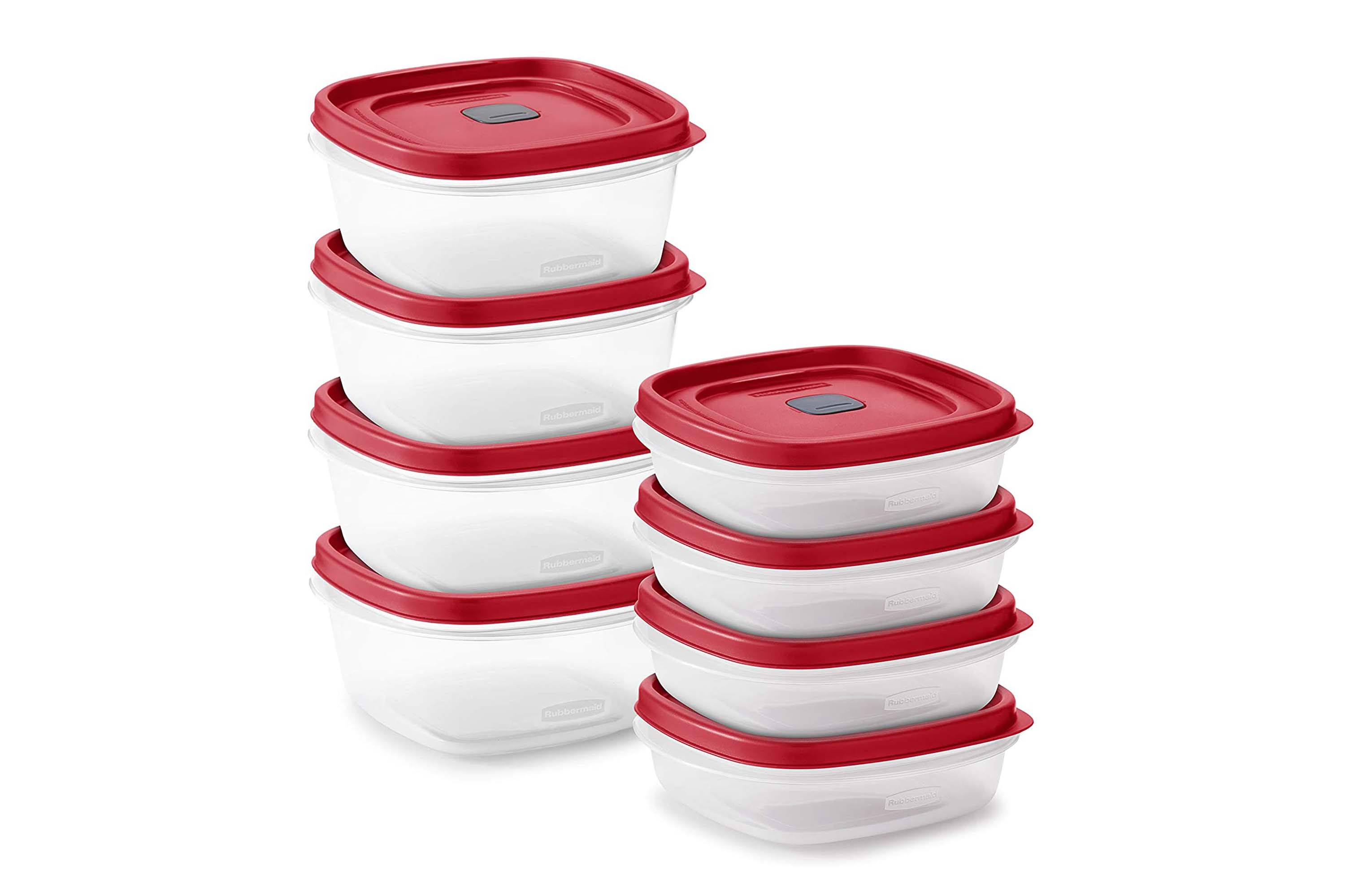 Rubbermaid ECOSense Storage Containers with Lids, Durable and Reusable  Stackable Storage Bins for Garage or Home Organization, Made From Recycled