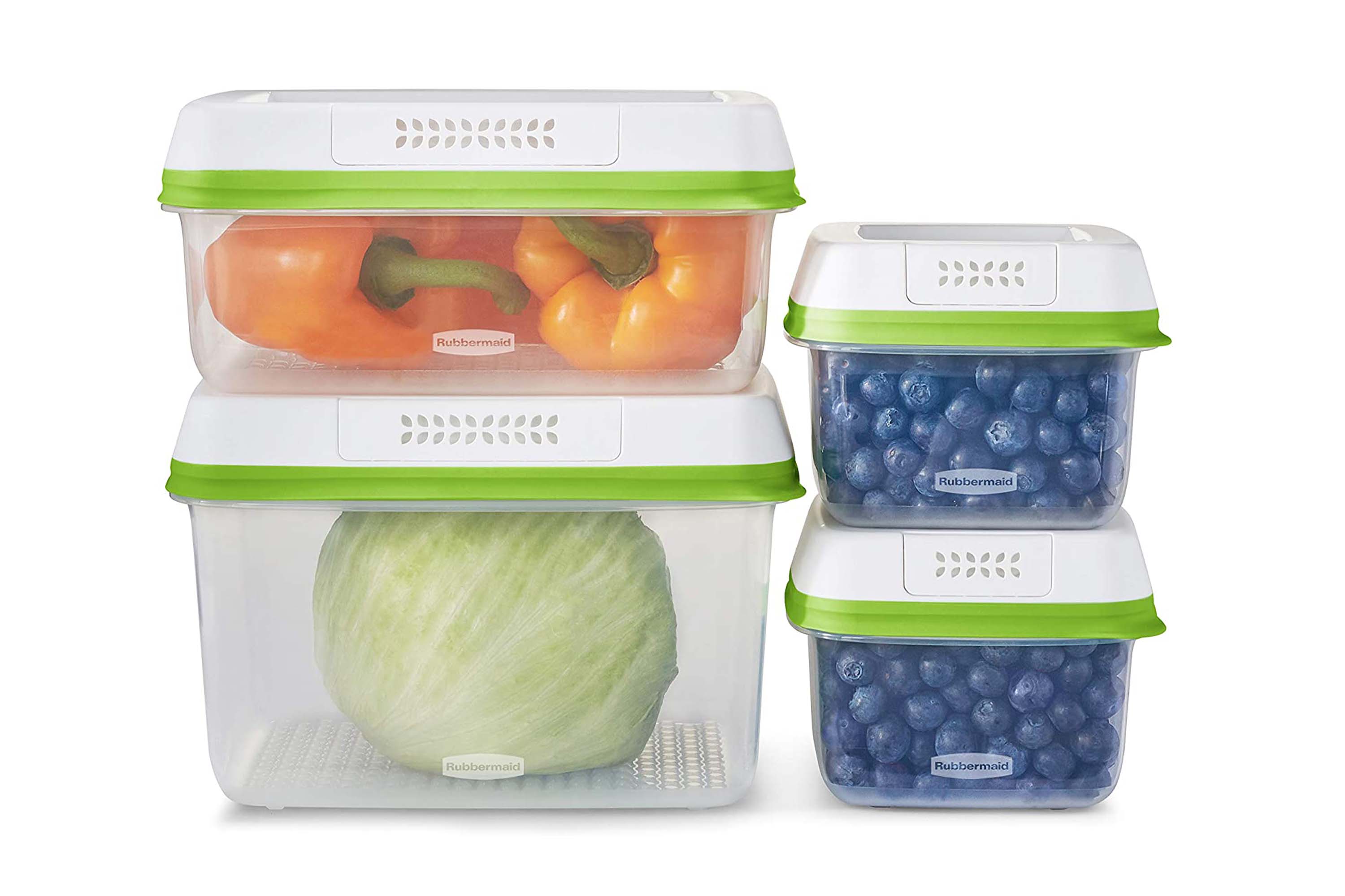 2 Pack Large Food Storage Container W/ Lids 5L Refrigerator Reusable BPA  Free